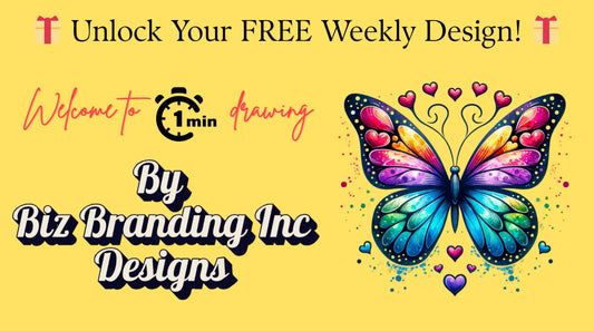Embrace the Beauty: Get Your FREE Butterfly Design from Biz Branding Inc. Designs!