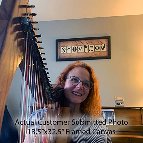 Personal-Prints MUSIC Personalized Name Art Décor or Gift for the Musician or Music Teacher |Customized Piano or Any Instrument Wall Art Gift (6"x18" Stretched Canvas)