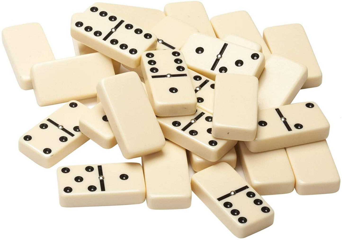 WE Games Personalized Double 6 Domino Set with Spinners in Vinyl Case, Dominoes Set for Adults, Customized Gifts