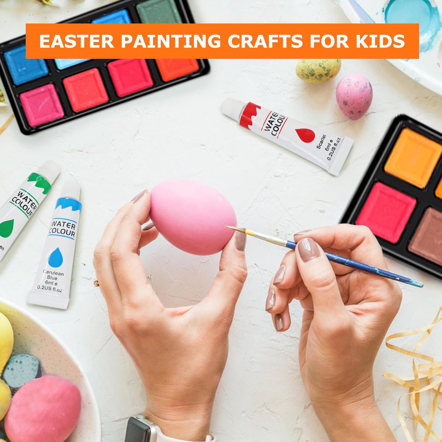 Soucolor Acrylic Paint Brushes Set, Easter Basket Stuffers, 20Pcs Round Pointed Tip Artist Paintbrushes for Acrylic Oil Watercolor Canvases Rock Body Face Nail Miniature Detailing Drawing Art Supplies