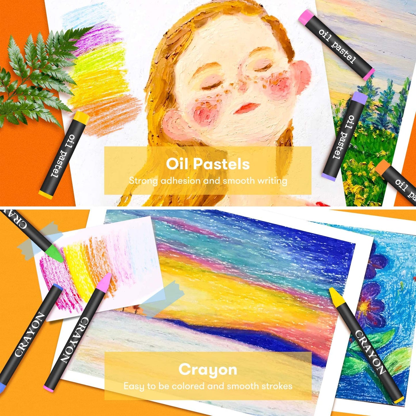 Art Supplies, Back to School Supplies, iBayam 150-Pack Deluxe Wooden Art Set Crafts Drawing Painting Kit with 1 Coloring Book, 2 Sketch Pads, Gift Box for Adults Artist Beginners Kids Teens Girls Boys