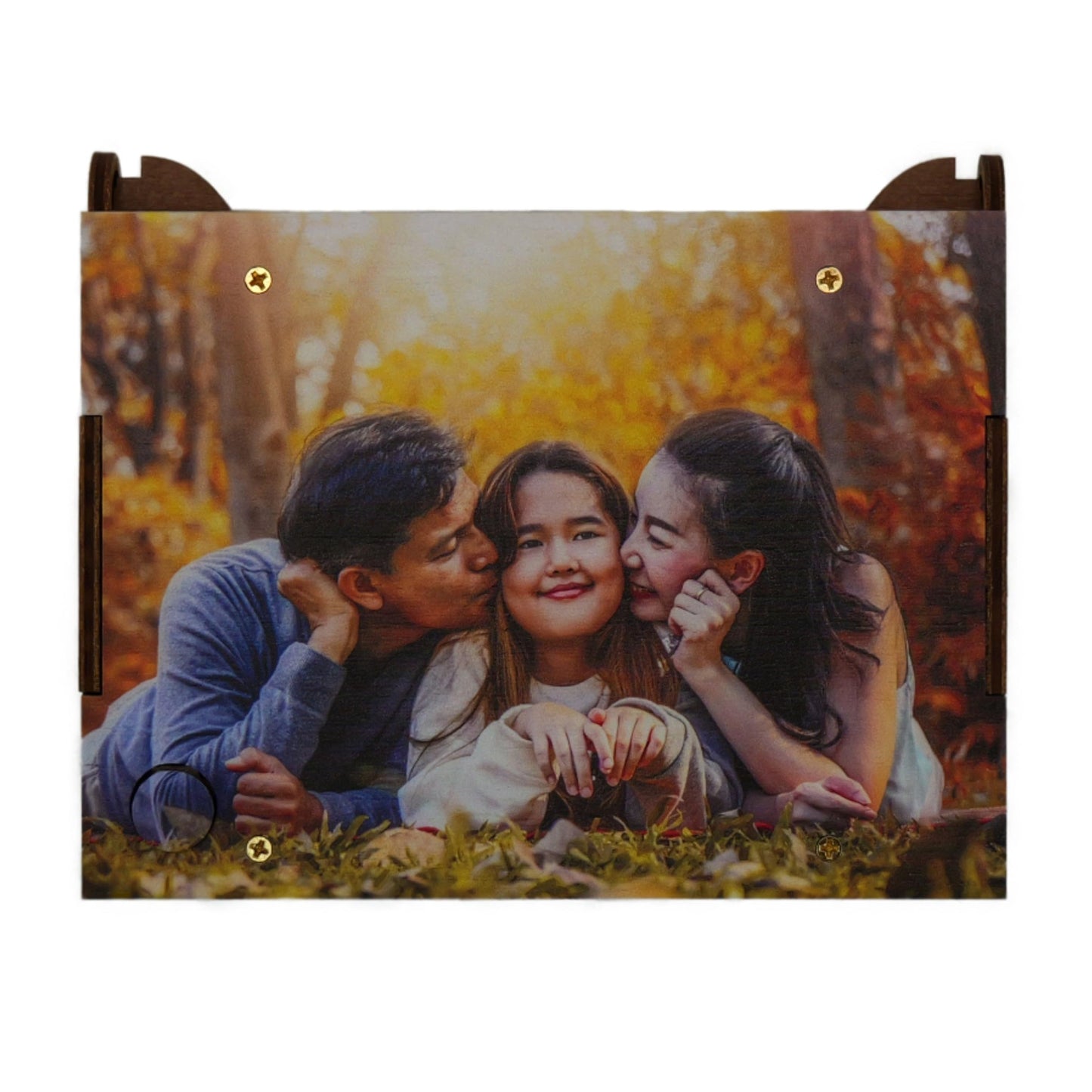 Personalized Photo Top Music Box, Plays Any Custom Song, Printed Image Gift