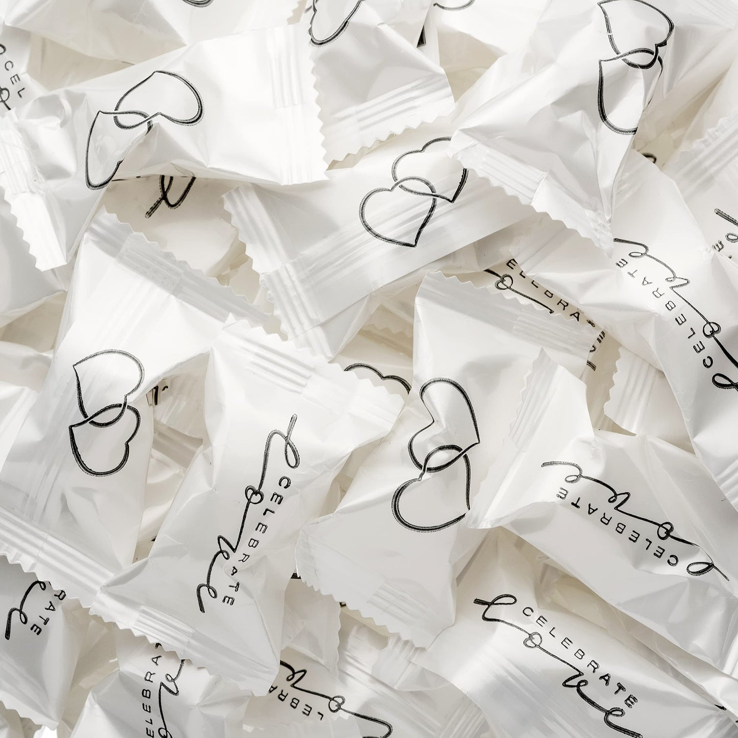 Candy Envy - Celebrate Love Buttermints - 13 oz. Bag - Approximately 100 Individually Wrapped Mints - Wedding, Anniversary, Love Candy