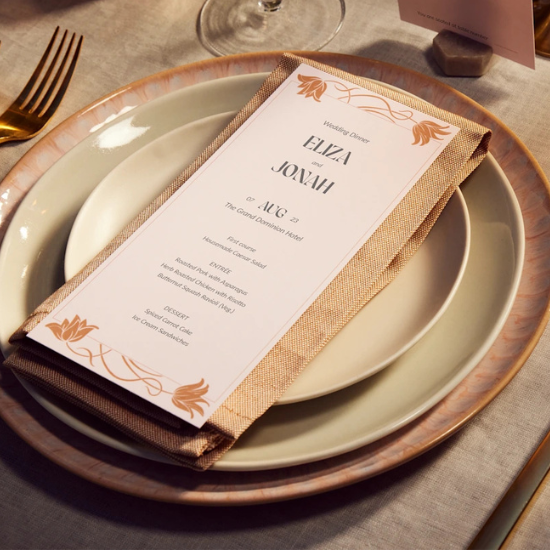 Wedding Menu Cards
