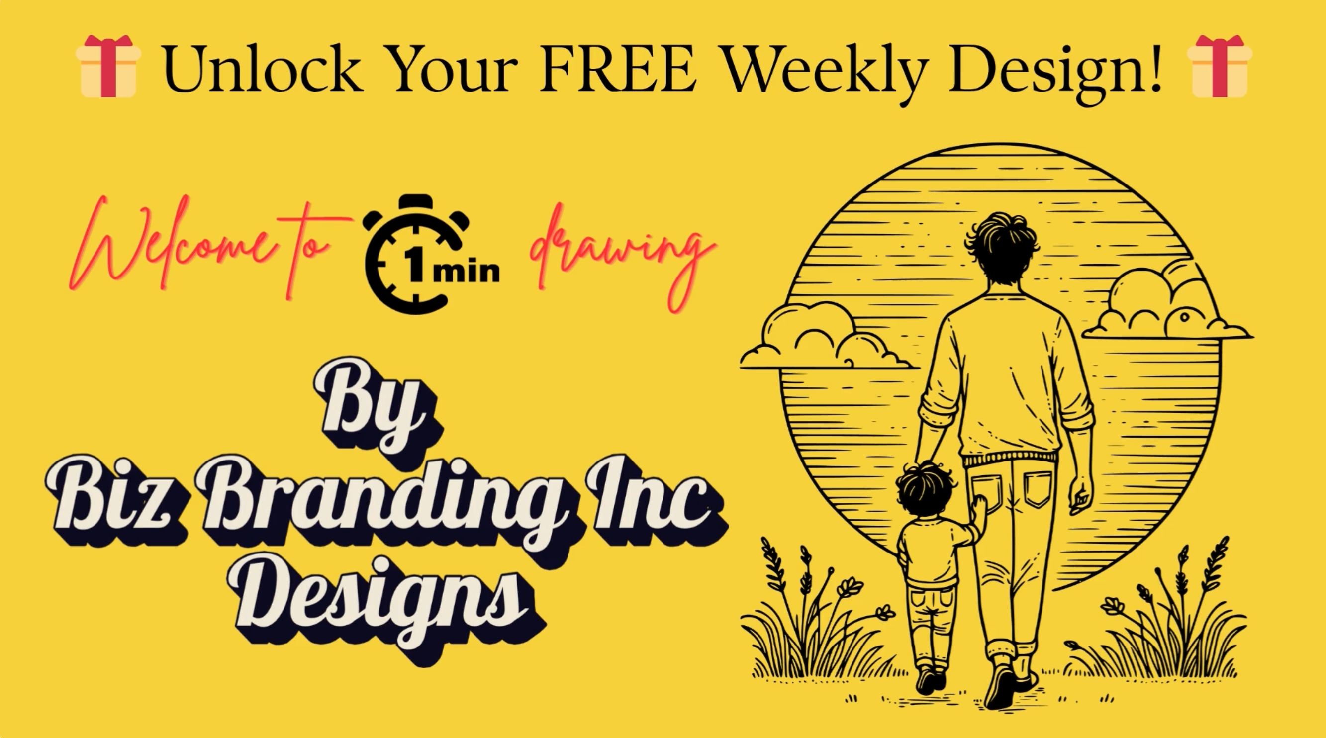 Create a Heartwarming Gift: How to Draw a Father and Son in Just One Minute!