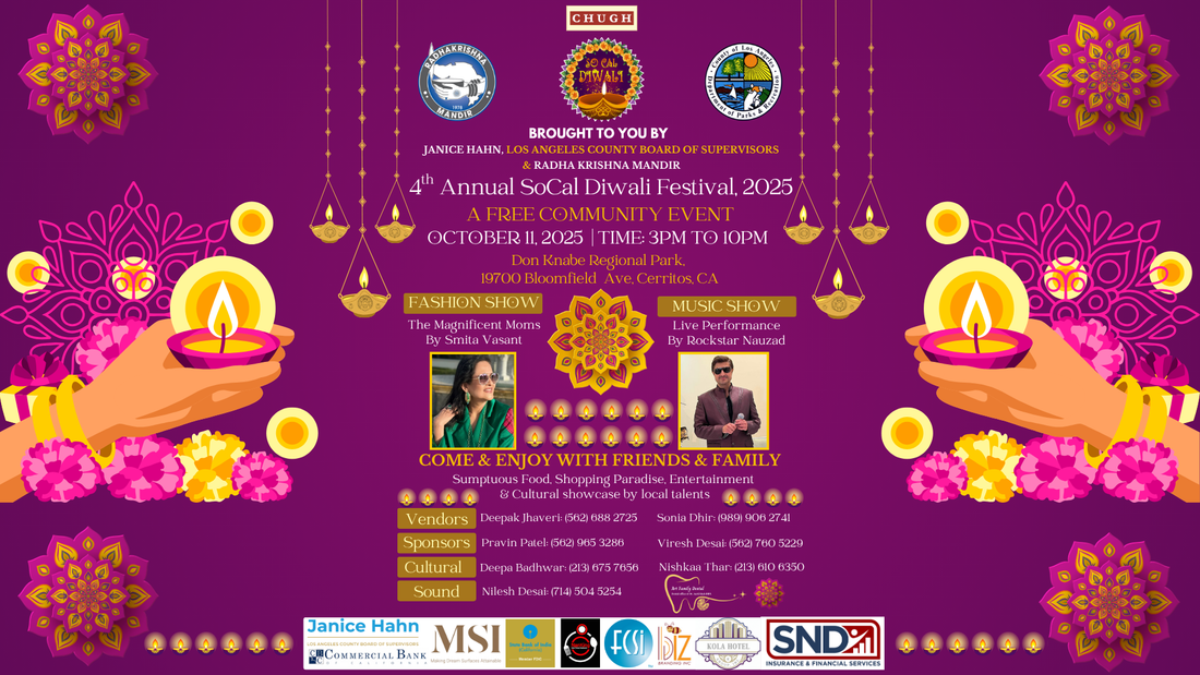 A Grand Celebration of Light: Join Us for the 4th Annual SoCal Diwali Mela 2025!