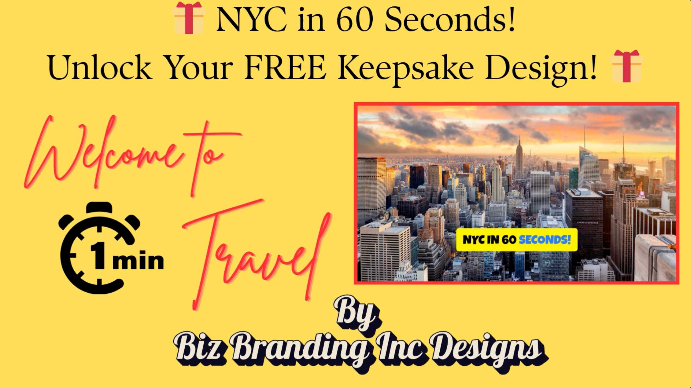 Experience NYC in 60 Seconds! Celebrate 4th of July &amp; Grab Your Keepsakes!