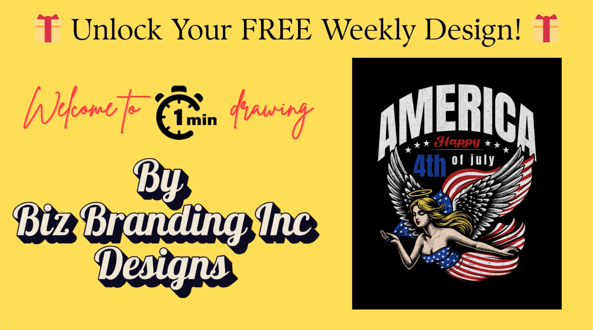 Celebrate with Sparkle: Get Your FREE 4th of July Design with Any Print on Demand Product Order!