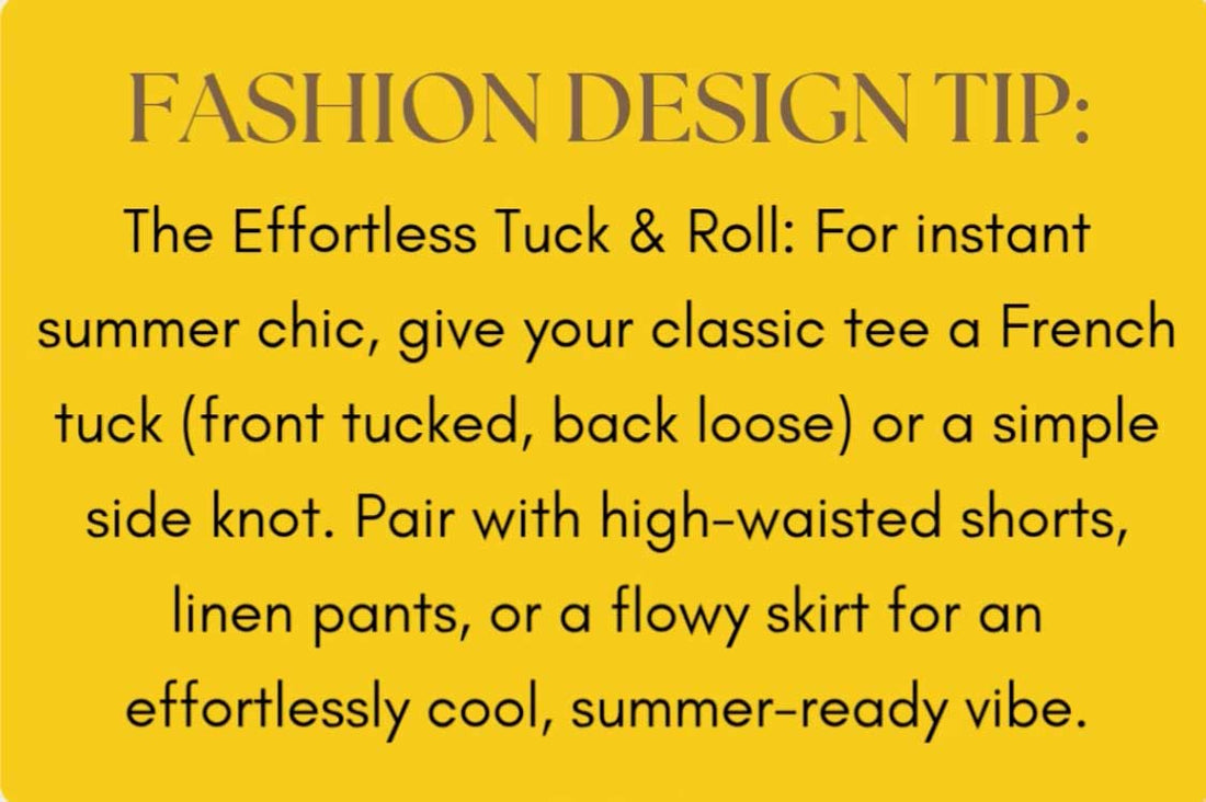 Your Summer Style Secret Weapon: Effortless Chic Starts with the Right Tee