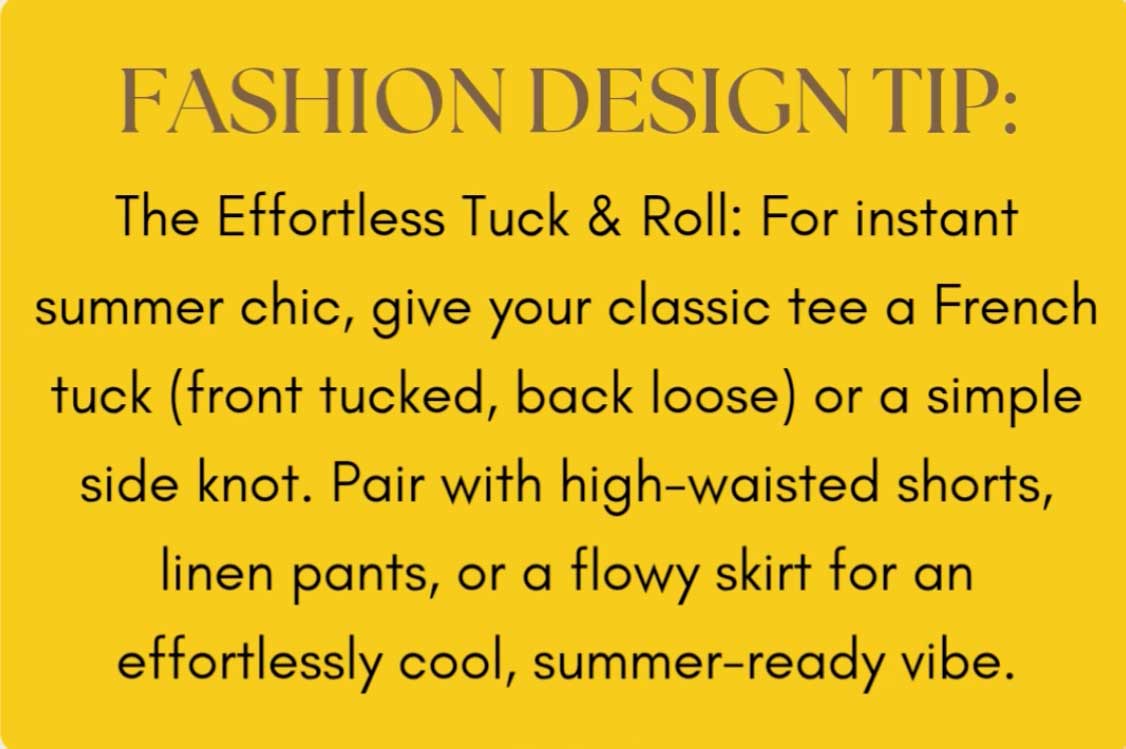 Your Summer Style Secret Weapon: Effortless Chic Starts with the Right Tee