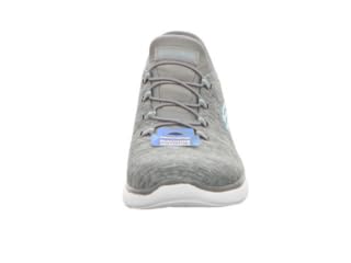 Skechers Women's Hands Free Slip Ins Summits Dazzling Haze Sneaker, Grey Mint, 8
