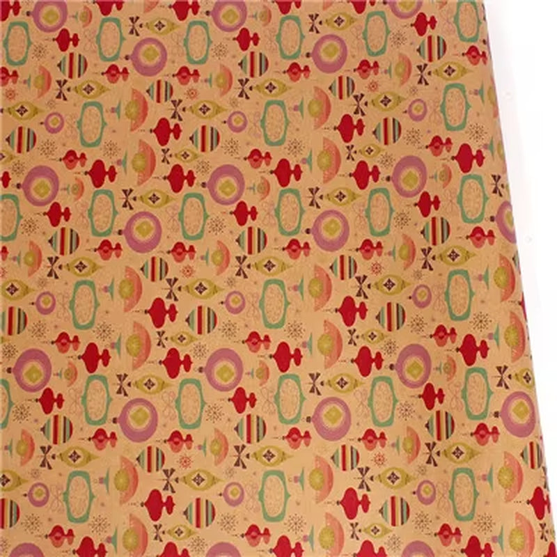 10Pcs 50X70Cm Christmas Gift Packing Paper Retro Style Kraft Paper Christmas Home Decoration New Year Party Supply