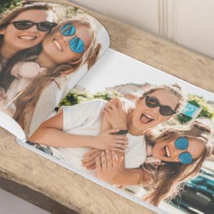 Personalized PhotoBook 8x8" Hard Cover - Print Your own Memory PhotoBook, Photo Gifts (20 Photos)