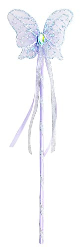 DJDLPARTY Girls Fairy Costume Set with Butterfly Wings Tutu Wand and Halo Headband (light purple, 3-6 Years old)