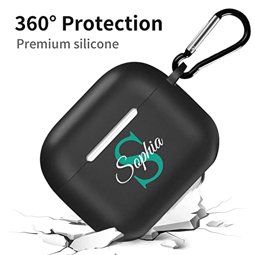 Custom Name AirPods Case for Apple AirPod 4(2024),DIY TPU Soft Personalized Text Gift Shock Absorption AirPod 4(2024) Case Cover (Airpods 4 case)