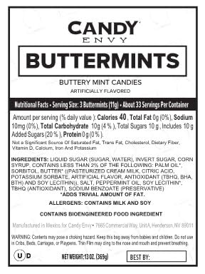Candy Envy - Celebrate Love Buttermints - 13 oz. Bag - Approximately 100 Individually Wrapped Mints - Wedding, Anniversary, Love Candy