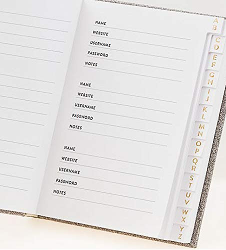 WORLD TRAVELER Password Keeper Logbook with Alphabetized Tabbed Pages. Keep Track of Passwords, Usernames and Licenses with This Discrete & Pocket Size Book, Hardcover, 5.75x4