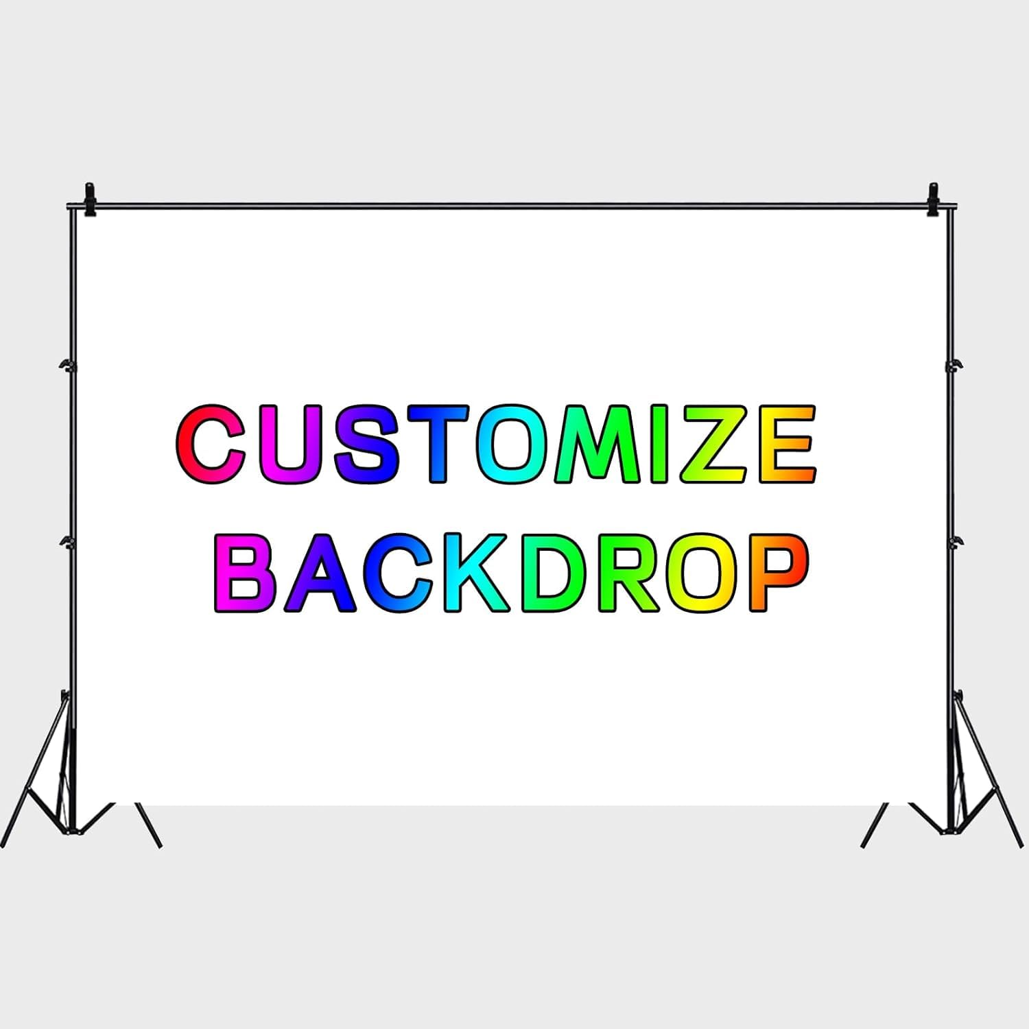 10x8ft Custom Backdrop Personalized Customized Photography Background Customized Your Own Image Picture Text Logo Kids Birthday Baby Shower Wedding Anniversary Party Decorations Banner