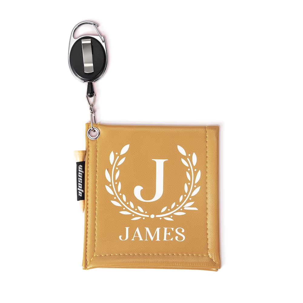 MLIMH Personalized Golf Towel with Clip and Tee – Custom Embroidered Microfiber Golf Towel Gifts for Men, Women, Dad, Grandpa, Fan, Funny Retirement or Birthday Golf Accessories