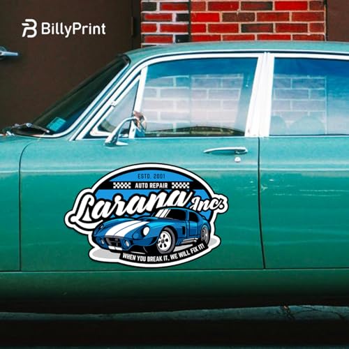 BillyPrint Die Cut Reflective Custom Car Magnet for Business | Personalized Logo, Text, and Image Magnetic Signs for Vehicles | Effective Advertising Signs | Various Size&Shape | Weather-Resistant