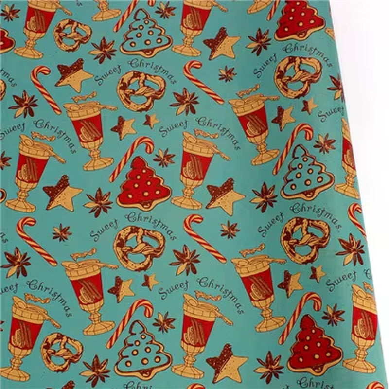 10Pcs 50X70Cm Christmas Gift Packing Paper Retro Style Kraft Paper Christmas Home Decoration New Year Party Supply
