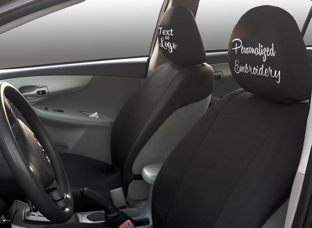 Yupbizauto Personalized Embroidery Auto Accessories Custom Truck & SUV Headrest Cover Stylish Car Seat Headrest Cover for Men & Women 1 Piece Proudly Designed and Made in USA
