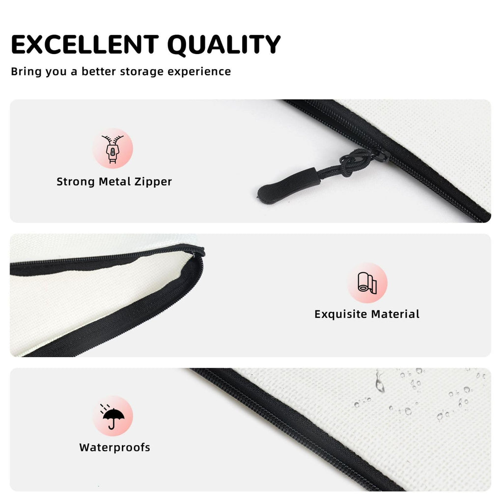 JINFUZG Personalized Makeup Bag, Custom Initial Cosmetic bag With Name, Portable Waterproof Travel Toiletry Bag Gifts for Women, Mom, Friend, Bridesmaid (No Custom)