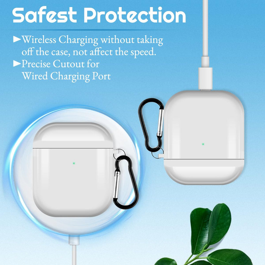 Custom Photo Case for Airpods 4/3/Pro/Pro 2 with Carabiner Keychain Personalized Picture Name Text Letter Premium Print On Cover,Full-Wrap Glossy Case