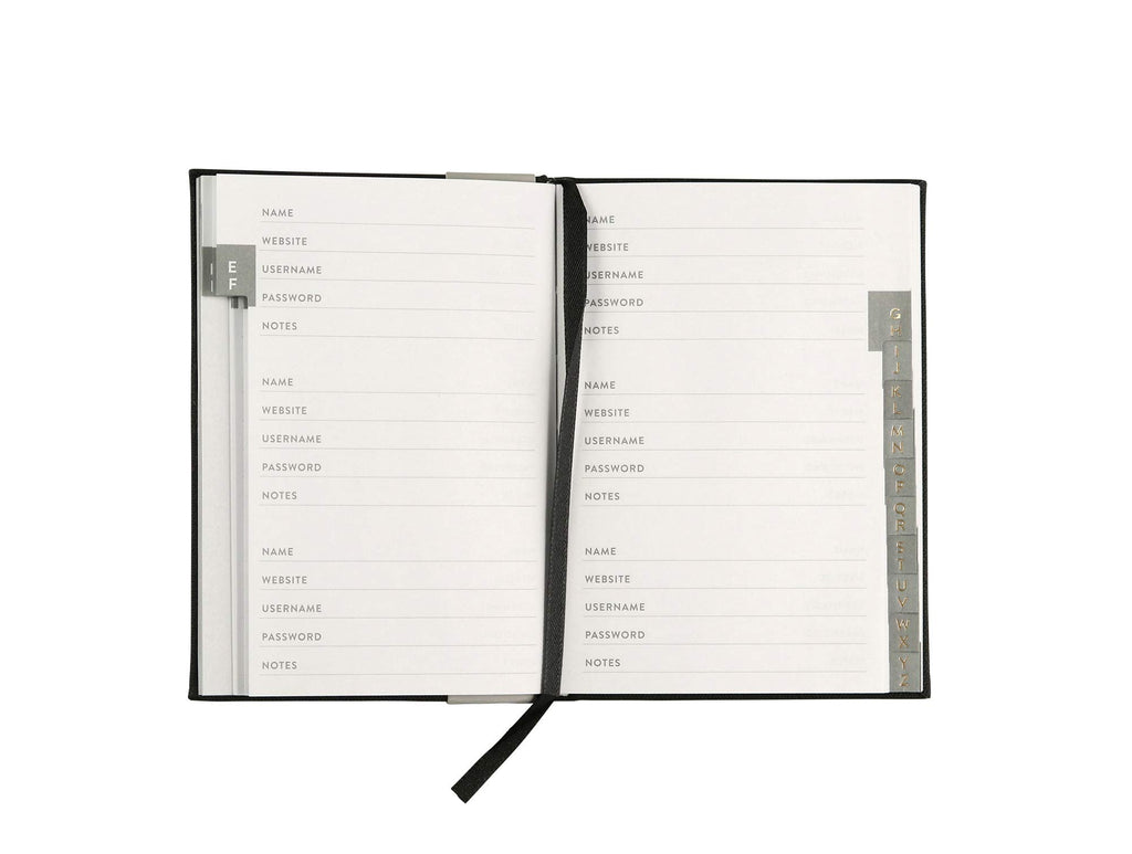 WORLD TRAVELER Password Keeper Logbook with Alphabetized Tabbed Pages. Keep Track of Passwords, Usernames and Licenses with This Discrete & Pocket Size Book, Hardcover, 5.75x4