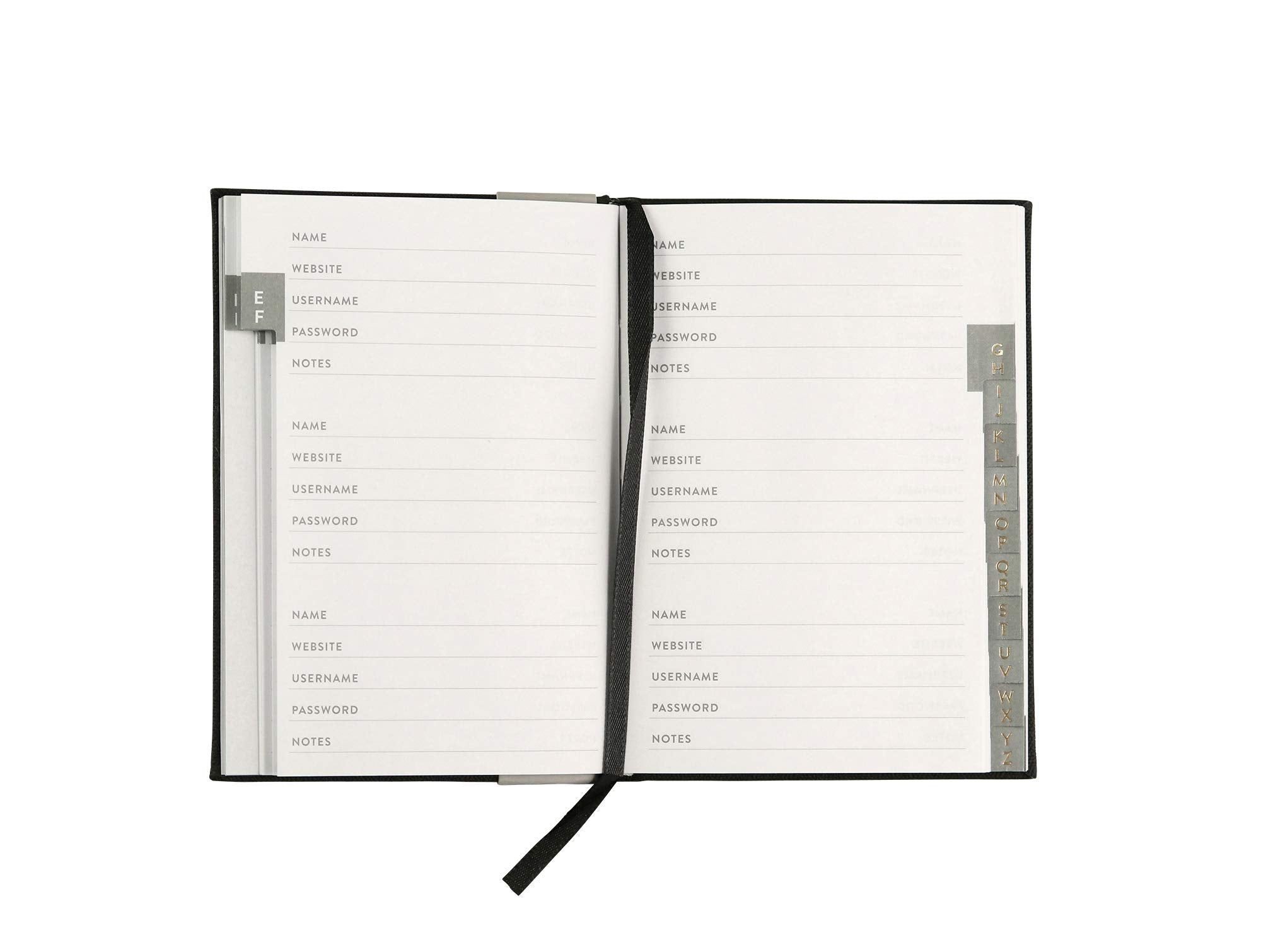 WORLD TRAVELER Password Keeper Logbook with Alphabetized Tabbed Pages. Keep Track of Passwords, Usernames and Licenses with This Discrete & Pocket Size Book, Hardcover, 5.75x4