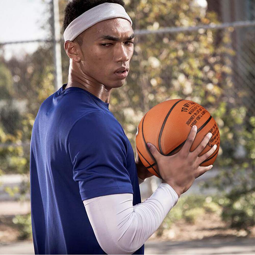 Kenon Engraved Basketball Gift for Son - Personalized Basketball Indoor/Outdoor Game Ball - Enioy The Ride and Never Forget Your Way Back Home, Graduation Birthday for Son from Dad