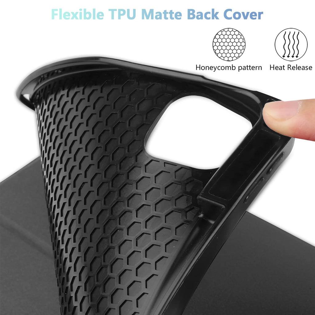 MEEgoodo Custom Personalized Name Case for iPad 10.2 iPad 9th Generation 2021/ iPad 8th Generation 2020/ iPad 7th Generation 2019 Case, Soft TPU Back Cover Protective Smart Shell Case for iPad 10.2