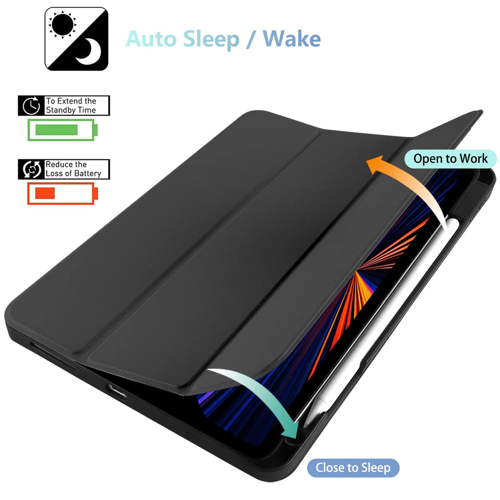 MEEgoodo Custom Personalized Name Case for iPad 10.2 iPad 9th Generation 2021/ iPad 8th Generation 2020/ iPad 7th Generation 2019 Case, Soft TPU Back Cover Protective Smart Shell Case for iPad 10.2