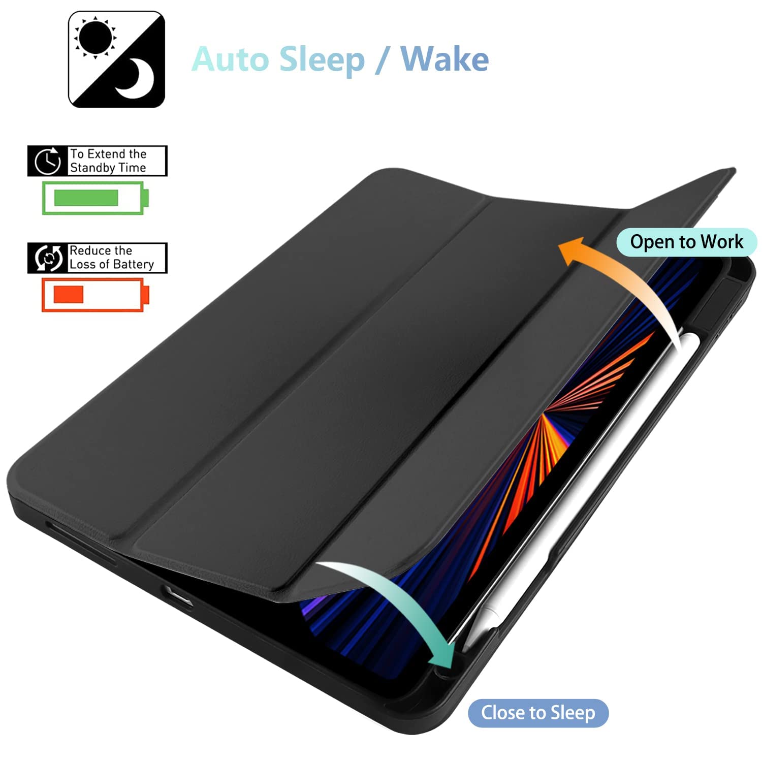 MEEgoodo Custom Personalized Name Case for iPad 10.2 iPad 9th Generation 2021/ iPad 8th Generation 2020/ iPad 7th Generation 2019 Case, Soft TPU Back Cover Protective Smart Shell Case for iPad 10.2