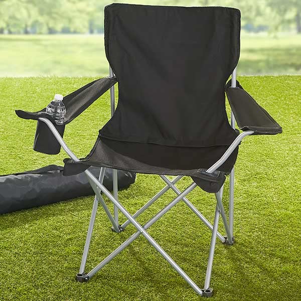 Personalization Universe Personalized Black Camping Chair