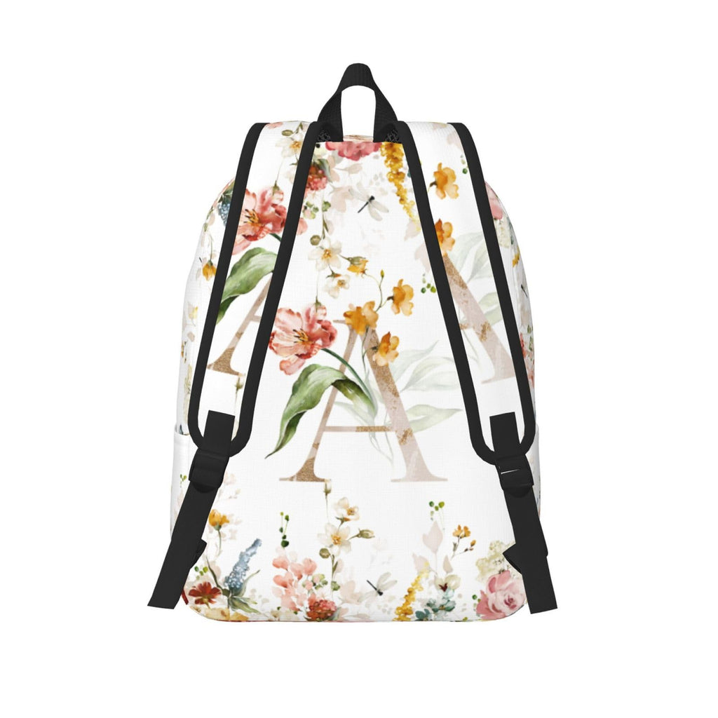 UJDUYSD Personalized Backpack for Girls Boys, Custom Backpacks with Name, Customized Flowers School Bookbags for Kids, Personalized Casual Bookbags for Back to School Travel Picnic 15"