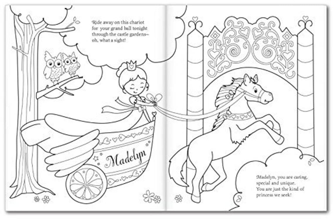 Personalized Coloring & Activity Book for Kids - I See Me! (Princess)