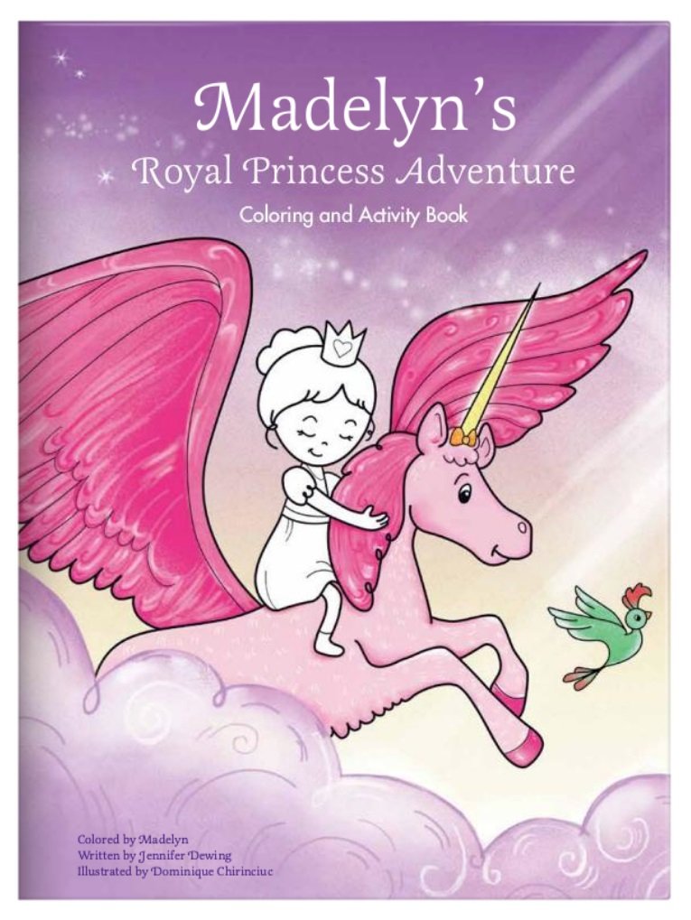 Personalized Coloring & Activity Book for Kids - I See Me! (Princess)