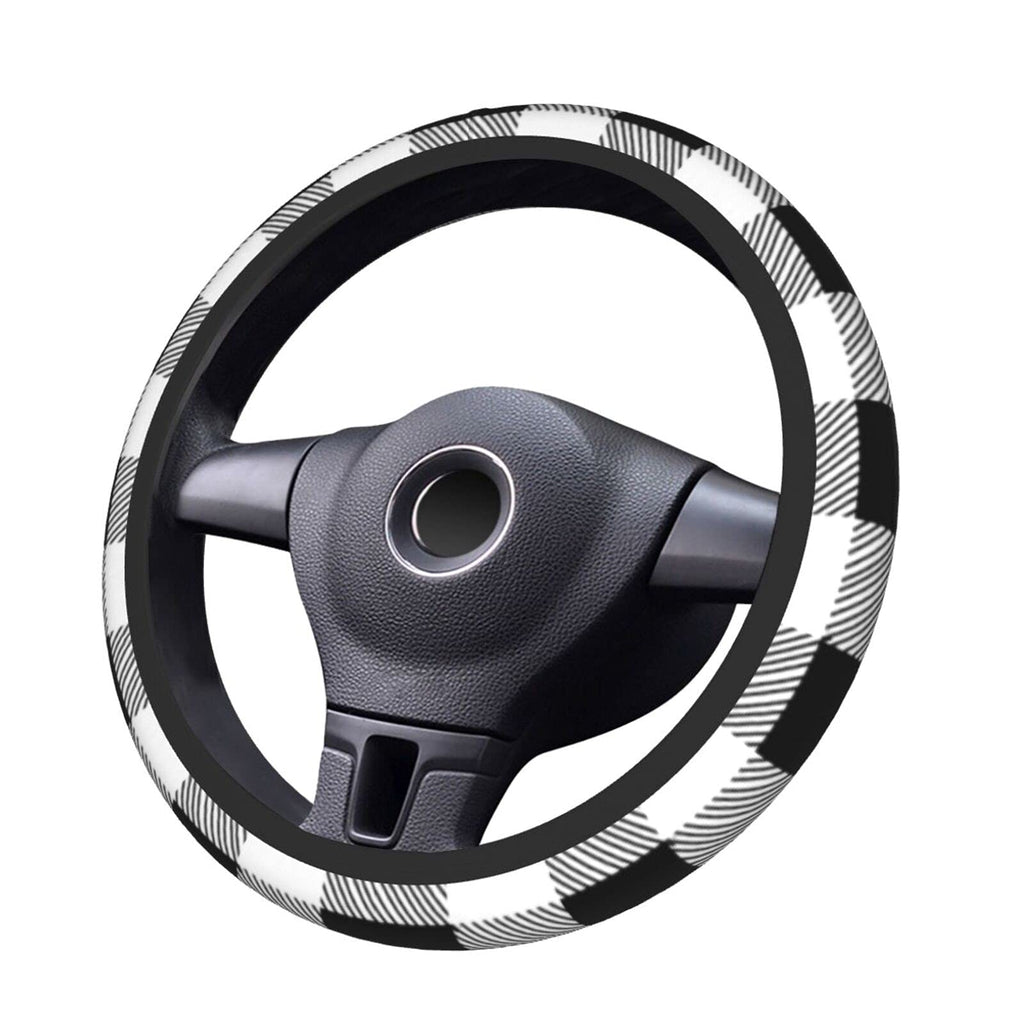 Pautious Custom Car Steering Wheel Covers, Personalized Universal Car Wheel Cover, Add Your Image Text Anti-Slip Car Accessories for Most Vehicle Sedan, Truck, SUV, Elastic, One Size