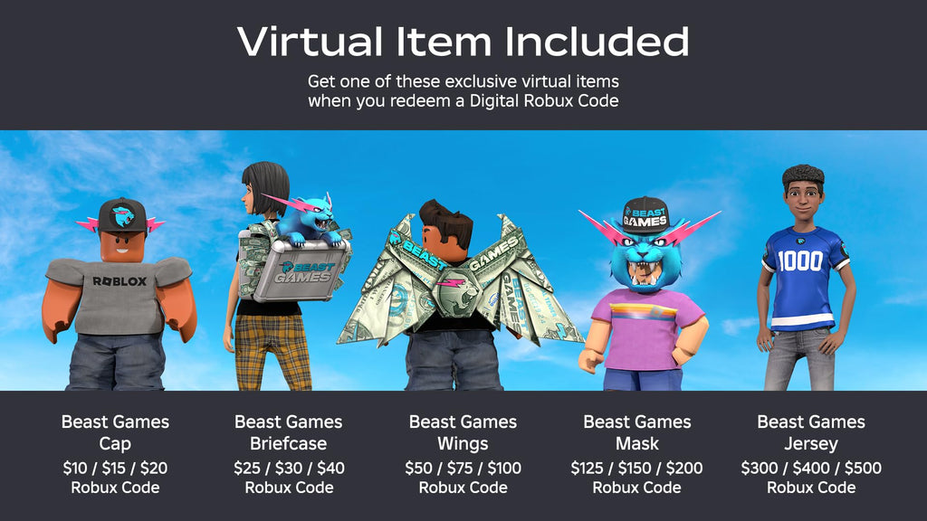 Roblox Digital Gift Card - 2,500 Robux [Includes Exclusive Virtual Item] [Online Game Code]