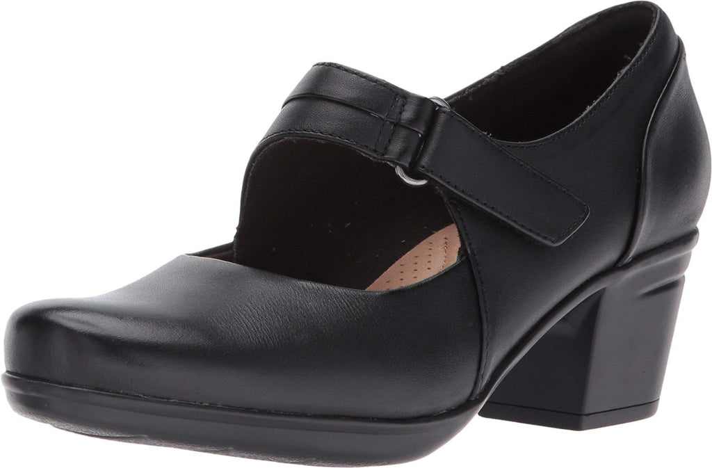 Clarks womens Emslie Lulin Dress Pump, Black, 8 US