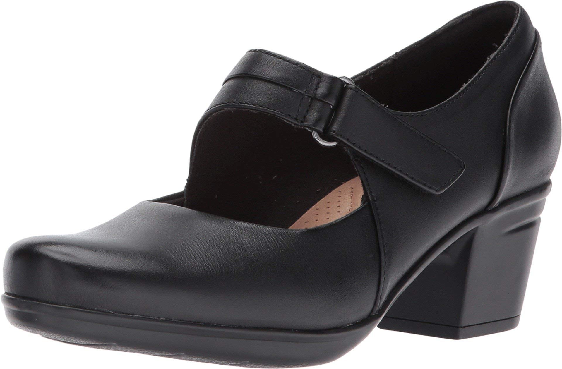 Clarks womens Emslie Lulin Dress Pump, Black, 8 US