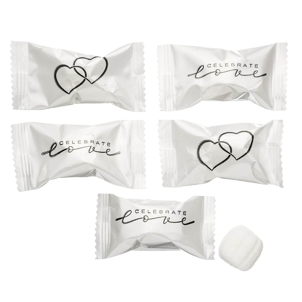 Candy Envy - Celebrate Love Buttermints - 13 oz. Bag - Approximately 100 Individually Wrapped Mints - Wedding, Anniversary, Love Candy