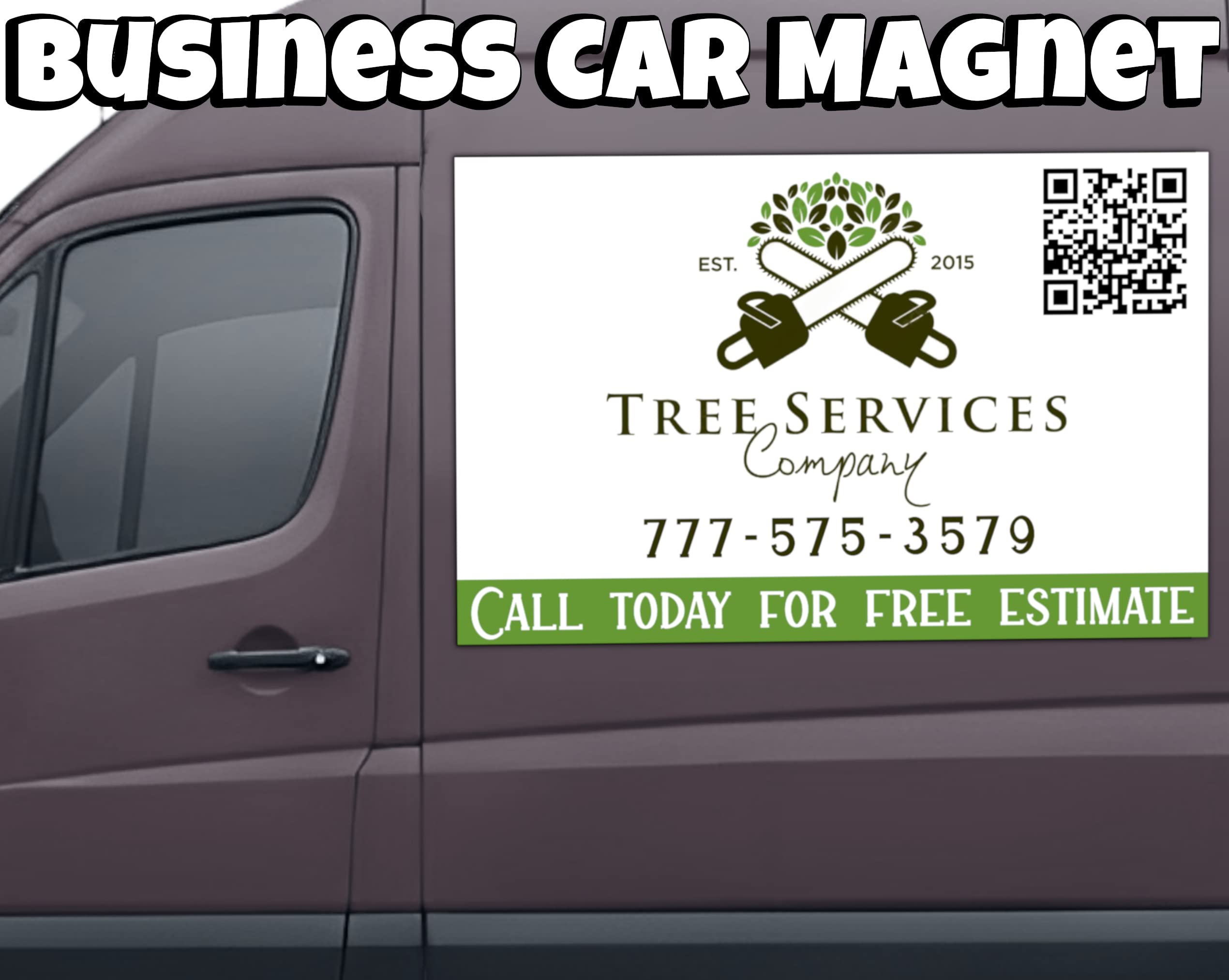Custom Car Magnet Sign | Personalized Logo for Your Car Van Truck | Advertise Your Business | Large Size |Professionally Printed