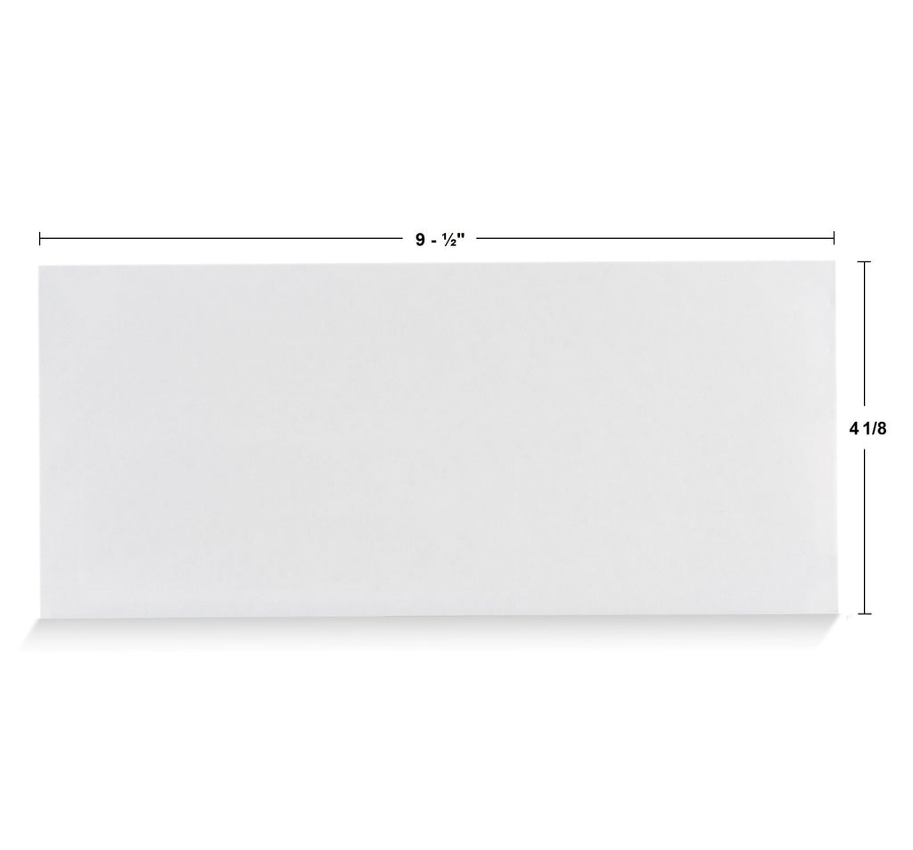 Aimoh #10 Security Self Seal Envelopes – 100 Qty |No Window, EnveGuard, 4⅛ x 9½", White, 24 LB, 100 Count (34100)