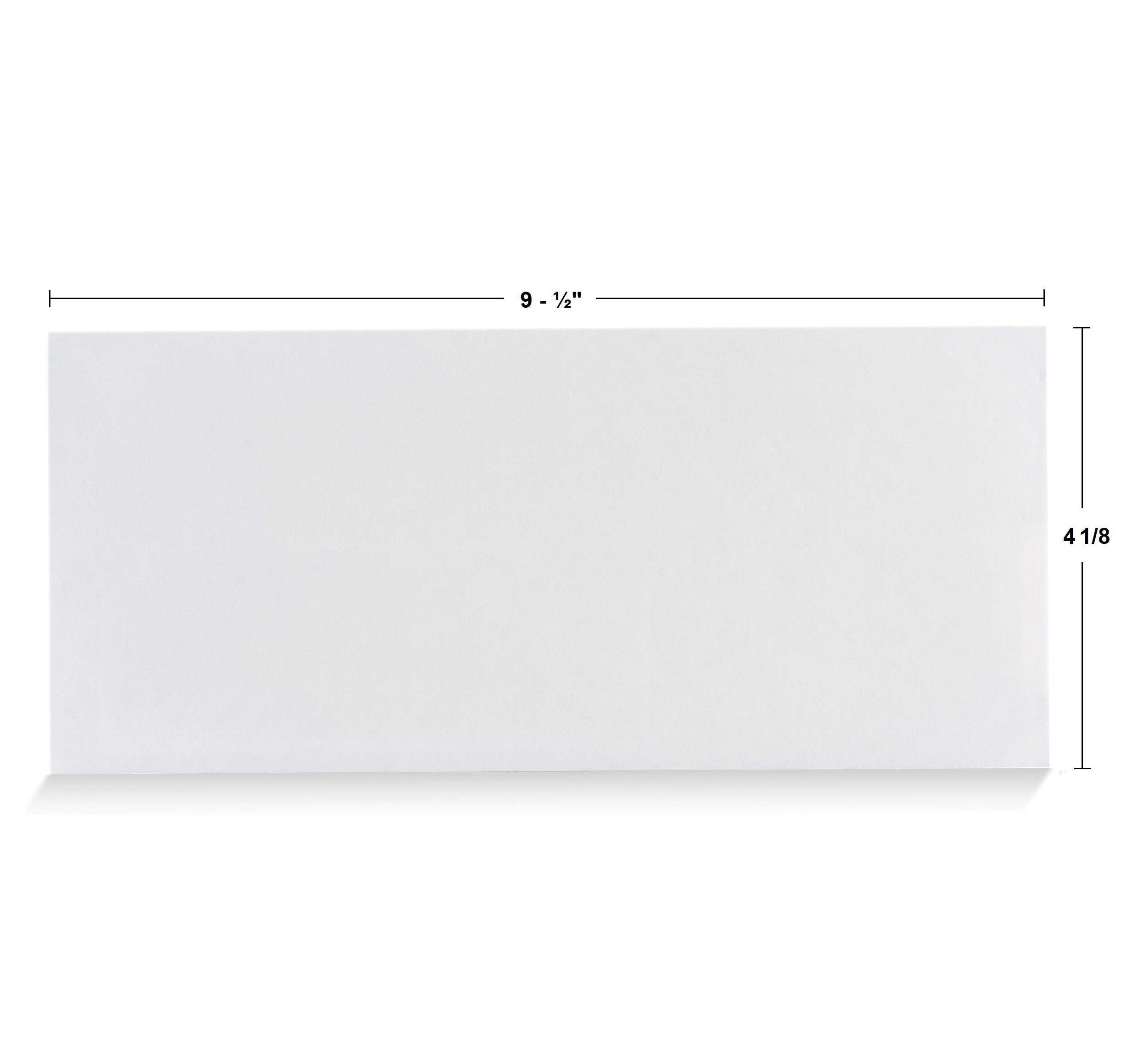 Aimoh #10 Security Self Seal Envelopes – 100 Qty |No Window, EnveGuard, 4⅛ x 9½", White, 24 LB, 100 Count (34100)