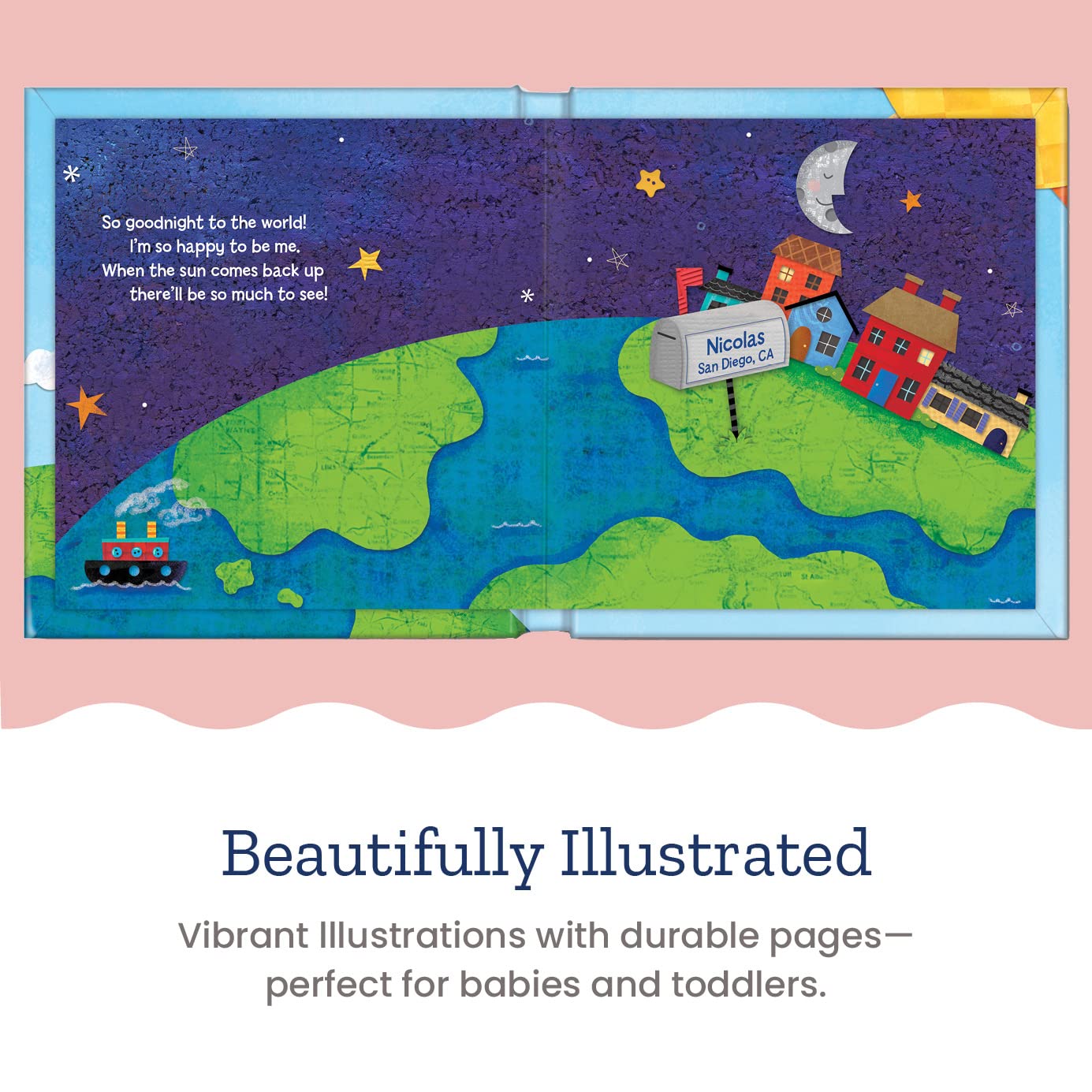 I See Me! Hello World! - Personalized Children's Story (Blue Board Story)