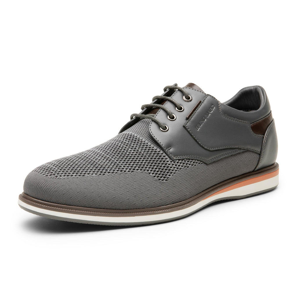Bruno Marc Men's Mesh Casual Dress Shoes Breathable Oxfords Sneakers LG19008M-2,Size 11,Grey-2,SBOX2409M