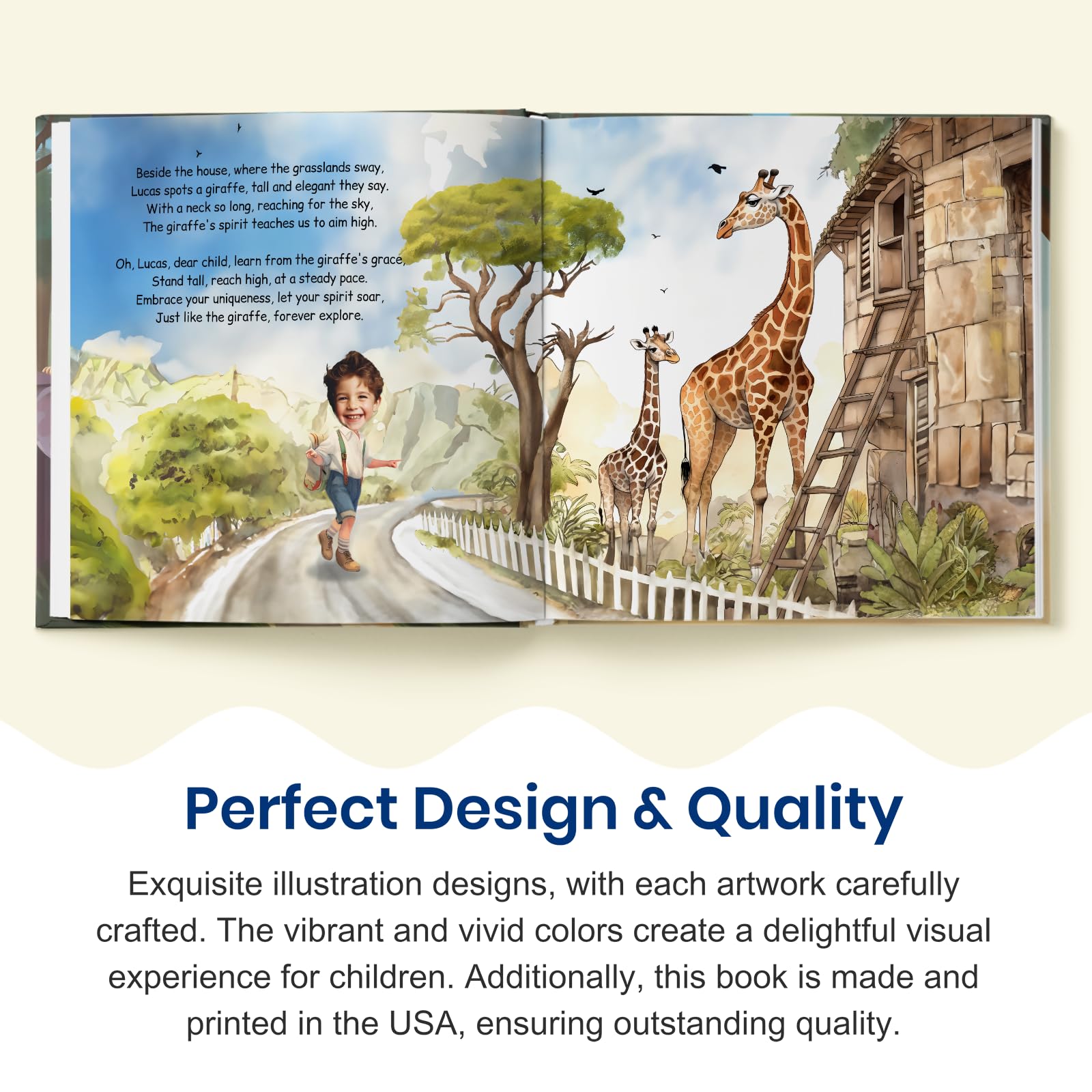 Personalized Children Story Book - Amazing Zoo Adventure - Customized Name & Photo - Baby Gifts - Kids Engaging Story - Elfink (Soft Cover)