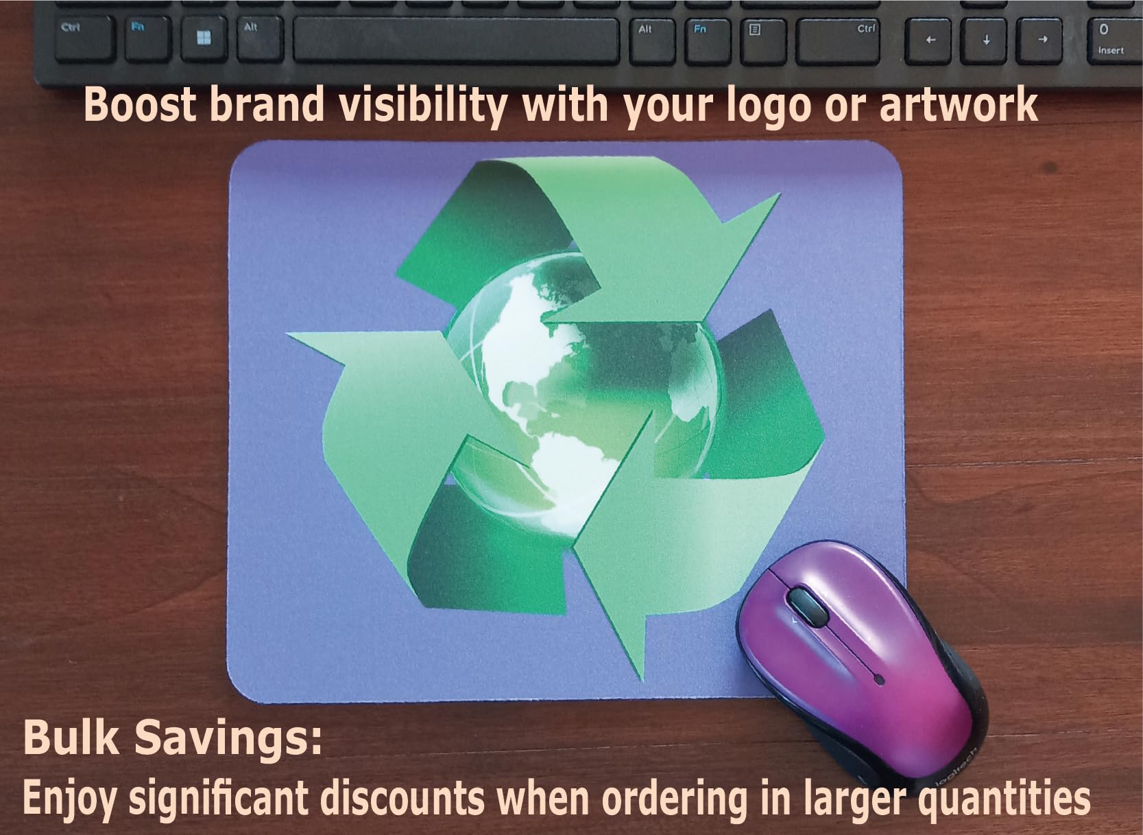 Personalized Mouse Pad - Add Pictures, Text, Logo or Art Design and Make Your Own Customized Mousepad. Each Custom Mouse Mat Comes in a Colorful Gift Bag. Personalized Your Gaming Mousepad